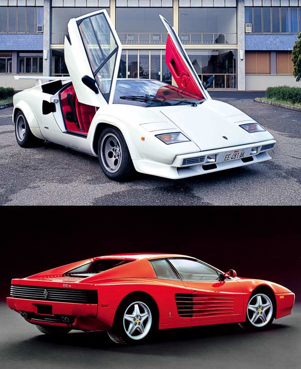 Countach（上） VS Testarossa（下）